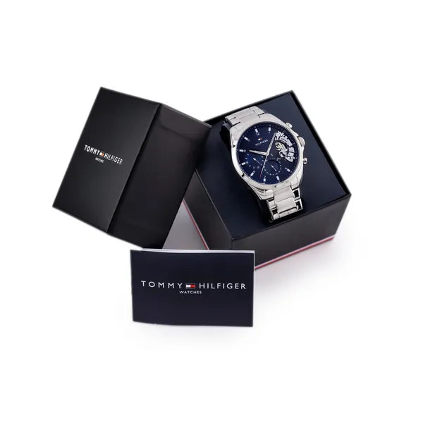 Tommy Hilfiger Baker 1710448 férfi karóra, acél szíj, kék számlap