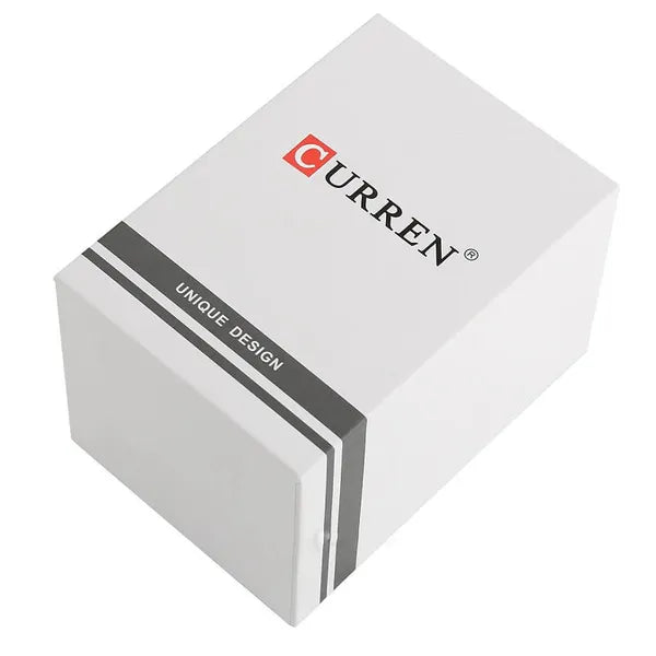 Curren 9024 női karóra, arany színű fém szíj, ezüst számlap, WR30