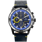 Férfi karóra Perfect CH02L – kronográf, kvarc, 46mm, kék bőr, WR30, díszdoboz