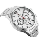 Perfect CH01M férfi kronográf kvarc karóra, ezüst, fém szíj, 44 mm, WR30