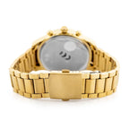 Perfect CH01M férfi kronográf kvarc karóra, 44 mm, arany fémszíj, ezüst számlap