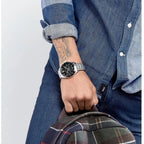 Tommy Hilfiger LUKE 1791104 férfi karóra, acél szíj, fekete számlap, WR50, dátum