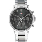 Tommy Hilfiger férfi karóra 1710382, ezüst számlap, acél, WR50, doboz