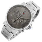 Tommy Hilfiger férfi karóra 1710382, ezüst számlap, acél, WR50, doboz