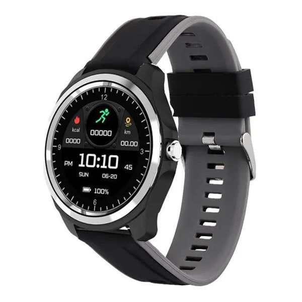 Férfi okosóra, 1.04'' TFT, BT hívás, pulzusmérő, IP67 – fekete/ezüst