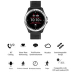 Férfi okosóra, 1.04'' TFT, BT hívás, pulzusmérő, IP67 – fekete/ezüst