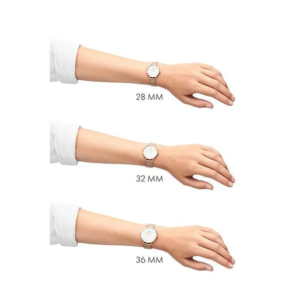 Daniel Wellington Petite Evergold női karóra, 32 mm, fekete-arany, acél, kvarc