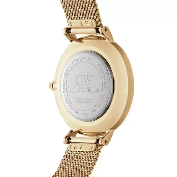 Daniel Wellington Petite Evergold női karóra, 32 mm, fekete-arany, acél, kvarc
