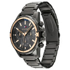Tommy Hilfiger Mason 1791790 férfi karóra, 45 mm, acél, grafit/rozéarany, 3 ATM