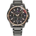 Tommy Hilfiger Mason 1791790 férfi karóra, 45 mm, acél, grafit/rozéarany, 3 ATM