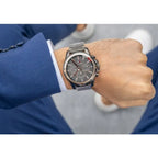Tommy Hilfiger Mason 1791790 férfi karóra, 45 mm, acél, grafit/rozéarany, 3 ATM