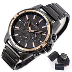 Tommy Hilfiger Mason 1791790 férfi karóra, 45 mm, acél, grafit/rozéarany, 3 ATM