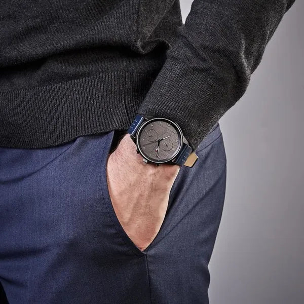 Tommy Hilfiger férfi óra Chase 1791578, bőr szíj, kvarc, WR50, 44 mm