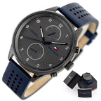 Tommy Hilfiger férfi óra Chase 1791578, bőr szíj, kvarc, WR50, 44 mm