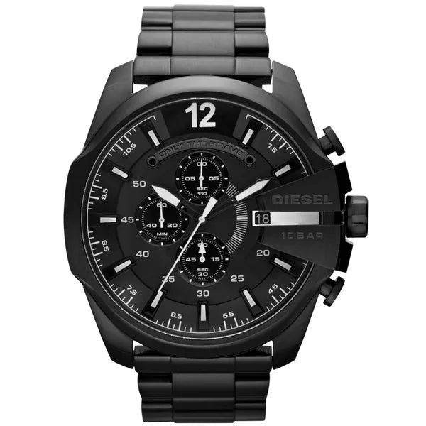 Diesel Mega Chief DZ4283 férfi kronográf karóra, fekete, acél, WR100