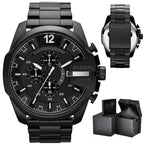 Diesel Mega Chief DZ4283 férfi kronográf karóra, fekete, acél, WR100