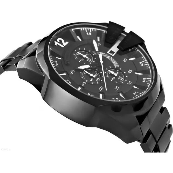Diesel Mega Chief DZ4283 férfi kronográf karóra, fekete, acél, WR100