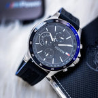 Tommy Hilfiger férfi karóra 1791724, kvarc, 46 mm, gumi szíj, WR50