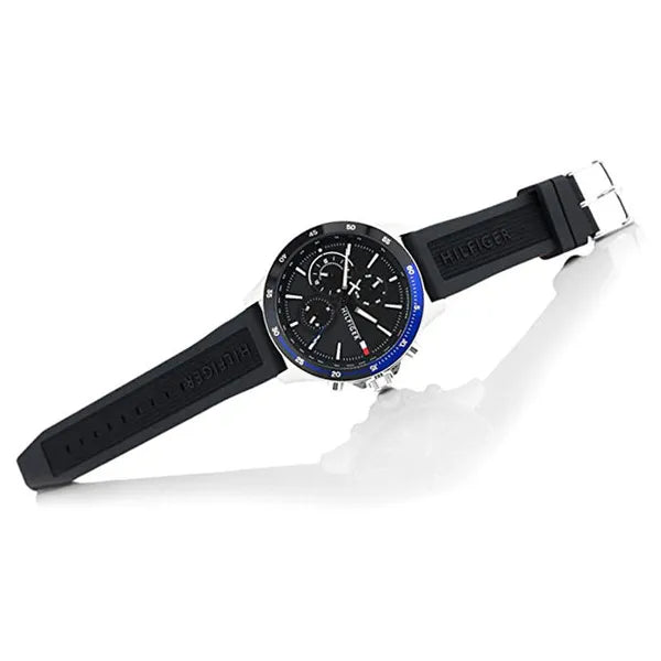Tommy Hilfiger férfi karóra 1791724, kvarc, 46 mm, gumi szíj, WR50