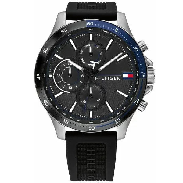 Tommy Hilfiger férfi karóra 1791724, kvarc, 46 mm, gumi szíj, WR50