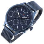 Tommy Hilfiger Gavin férfi karóra 44 mm, kék acél, WR50