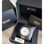 Hugo Boss Trophy 1513631 férfi karóra, arany acél, kronográf, WR50