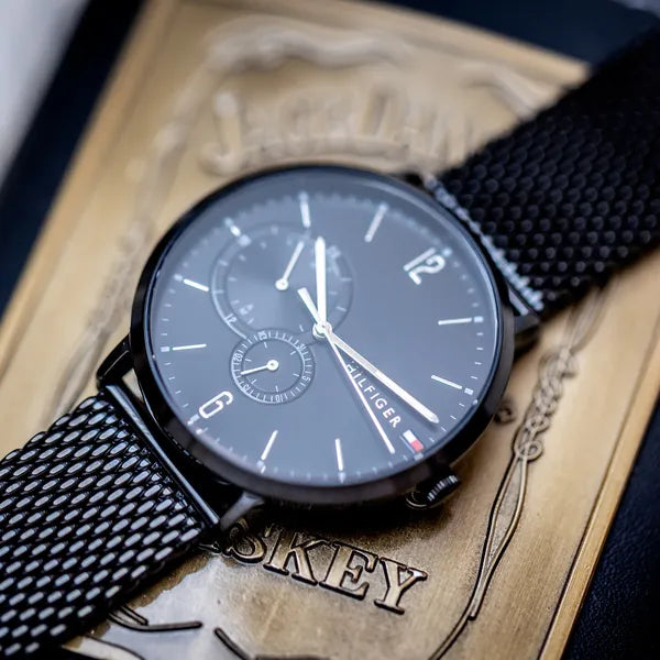 Tommy Hilfiger Brooklyn 1791507 férfi karóra, fekete acél, 40 mm, WR50