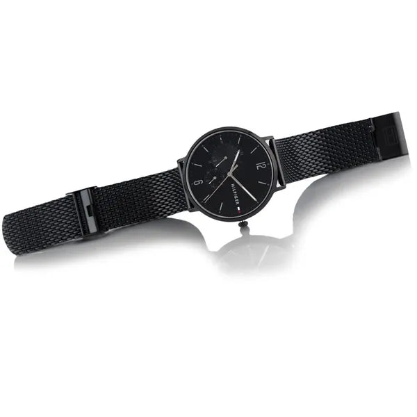 Tommy Hilfiger Brooklyn 1791507 férfi karóra, fekete acél, 40 mm, WR50