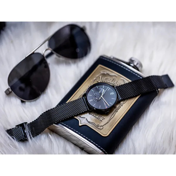 Tommy Hilfiger Brooklyn 1791507 férfi karóra, fekete acél, 40 mm, WR50