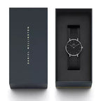 Daniel Wellington Petite Ashfield női karóra, 28 mm, fekete, acél, DW00100246