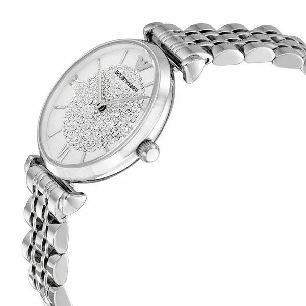 Emporio Armani AR1925 női karóra, ezüst acél, kvarc, 32 mm, WR30