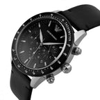 Emporio Armani AR11243 Mario férfi kronográf kvarcóra, 43 mm, fekete bőr