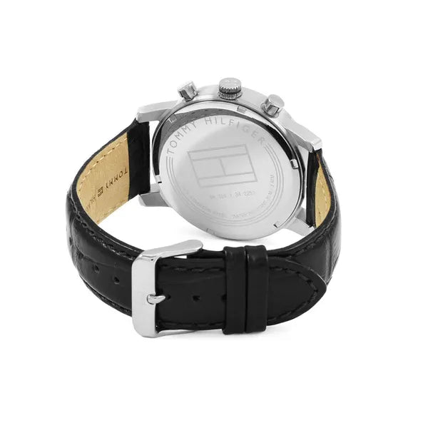 Tommy Hilfiger Kane 1791401 férfi karóra, fekete bőr, 44 mm, WR30