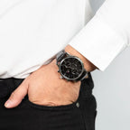 Tommy Hilfiger Kane 1791401 férfi karóra, fekete bőr, 44 mm, WR30