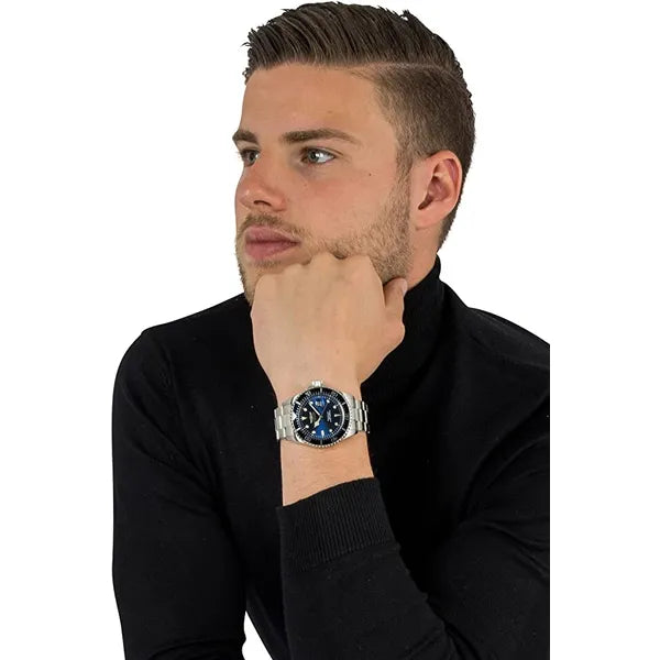 Invicta Pro Diver férfi karóra, 200 m, 43 mm, kék számlap, acél szíj 22054