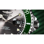 Invicta Pro Diver férfi karóra, 43 mm, WR200, acél szíj, szürke számlap
