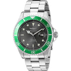Invicta Pro Diver férfi karóra, 43 mm, WR200, acél szíj, szürke számlap
