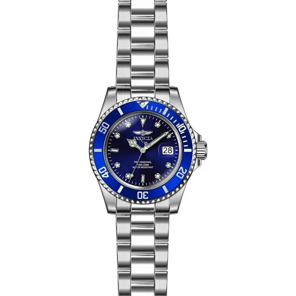 Invicta Pro Diver 26971 férfi karóra, 40 mm, 200 m, kék számlap, acél szíj