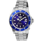 Invicta Pro Diver 26971 férfi karóra, 40 mm, 200 m, kék számlap, acél szíj