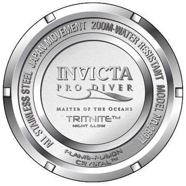 Invicta Pro Diver 26971 férfi karóra, 40 mm, 200 m, kék számlap, acél szíj