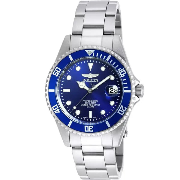 Invicta Pro Diver 9204 uniszex karóra, 37,5 mm, WR200, kvarc, kék, nemesacél