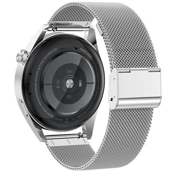 Férfi okosóra Pacific 42-02, 1.32'' 360×360, Bluetooth hívás, IP68 ezüst szíj