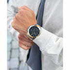Tommy Hilfiger Decker 1791559 férfi karóra, két tónusú acél, fekete, WR50