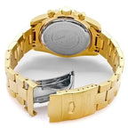 Invicta Pro Diver 1774 férfi kvarc kronográf karóra, 43,5 mm, WR200, arany acél