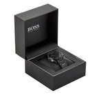 Hugo Boss Pioneer férfi karóra, fekete, kronográf, acél, 44 mm, WR50
