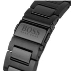 Hugo Boss Pioneer férfi karóra, fekete, kronográf, acél, 44 mm, WR50