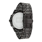 Tommy Hilfiger Kyle 1791633 férfi karóra, fekete acél, kék számlap, 44 mm