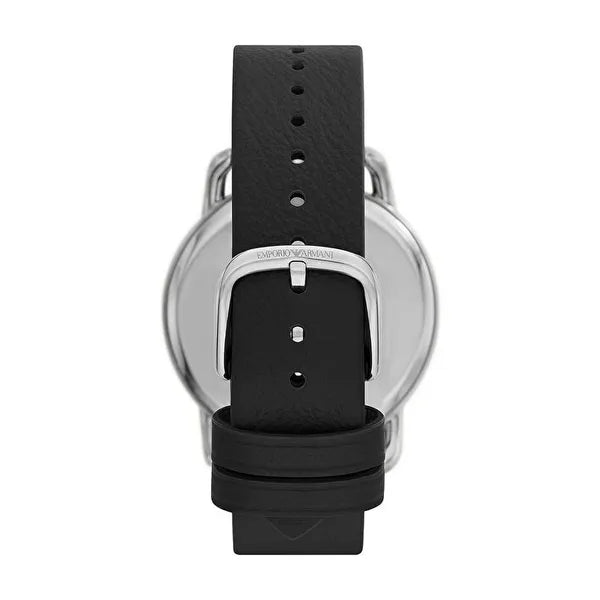 Emporio Armani AR11336 Aviator férfi karóra, 42 mm, fekete bőr, acél tok, WR50