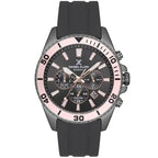 Daniel Klein férfi karóra DK.1.12837-6, kvarc, 47 mm, szürke szilikon, WR50