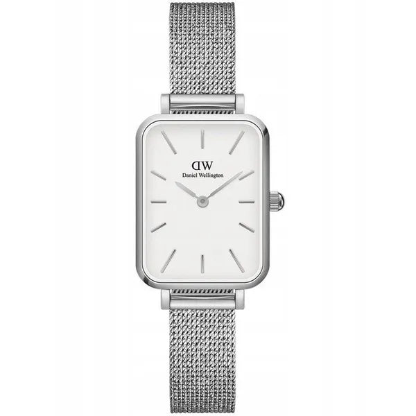 Daniel Wellington Quadro DW00100438 női karóra, ezüst/fehér, nemesacél, 20 mm